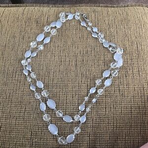 Chic White Beaded Necklace